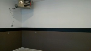 Garage drywall and painted